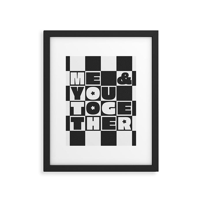 Me & You Together Framed Art Print Gallery Image 1