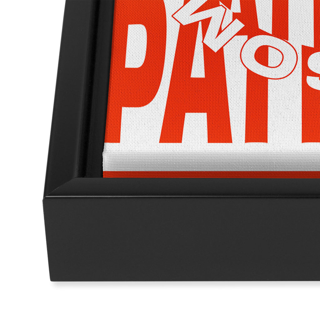 Pay Attention to the Patterns Framed Canvas Print Gallery Image 3