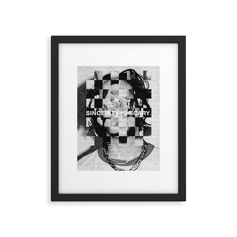 Sincerity is Scary Framed Art Print Gallery Image 5
