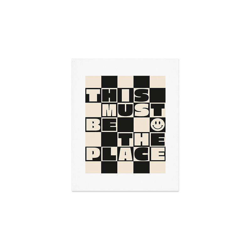 This Must Be The Place (Black) Art Print Gallery Image 1