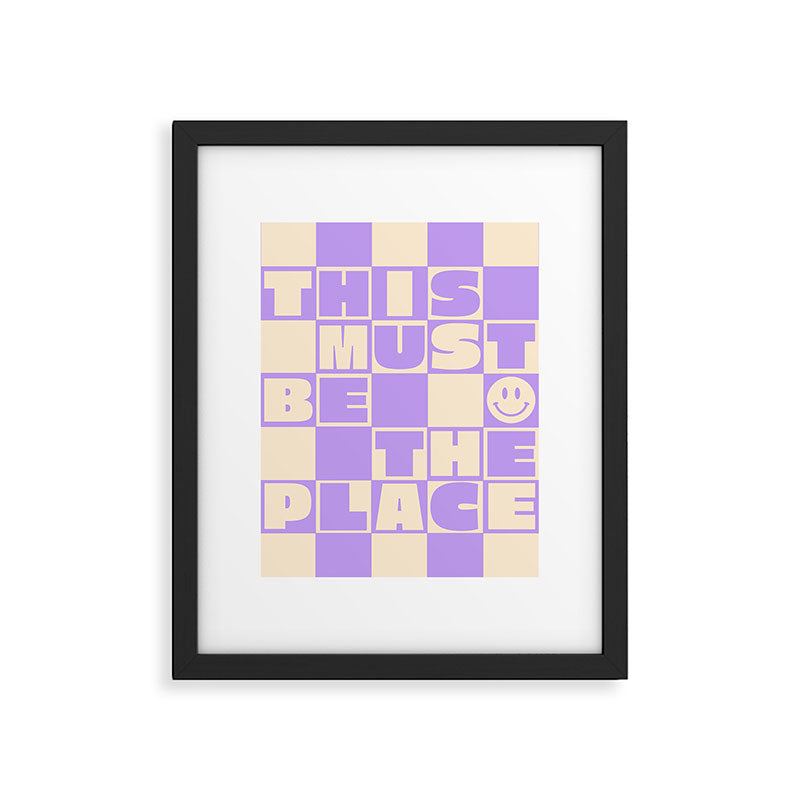 This Must Be The Place (Lavender) Framed Art Print Gallery Image 5