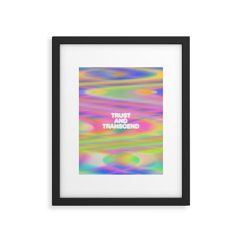 Trust and Transcend Framed Art Print Gallery Image 5