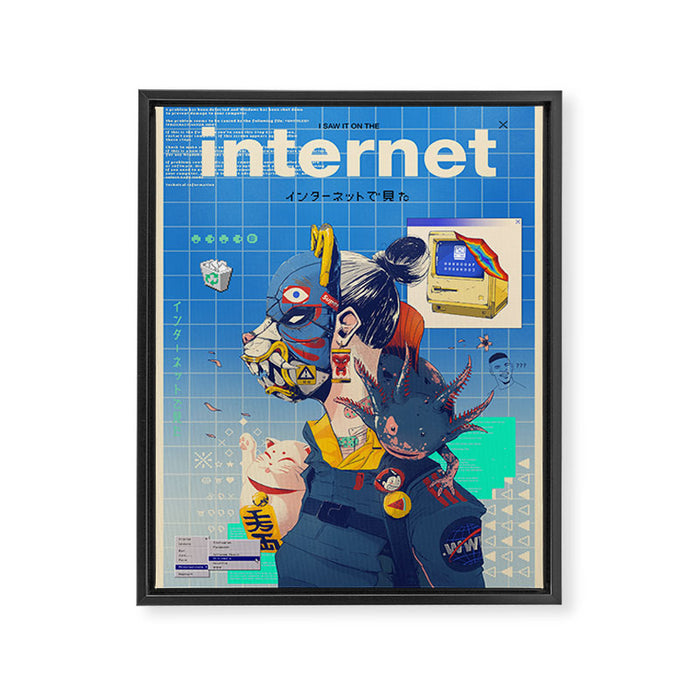 Internet Procrastination Framed Canvas Print Gallery Image 1