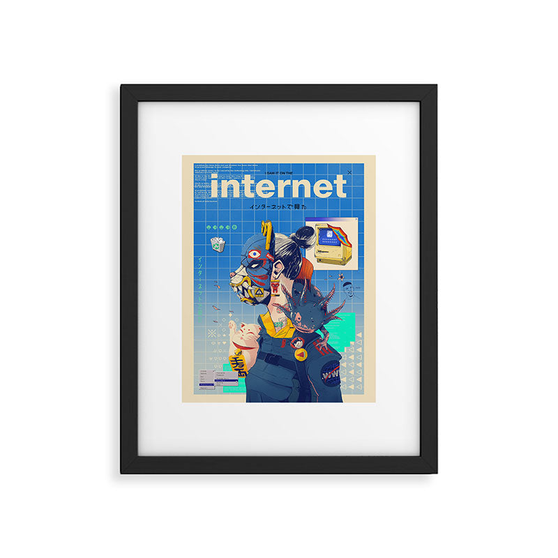 Internet Procrastination Framed Art Print Gallery Image 4