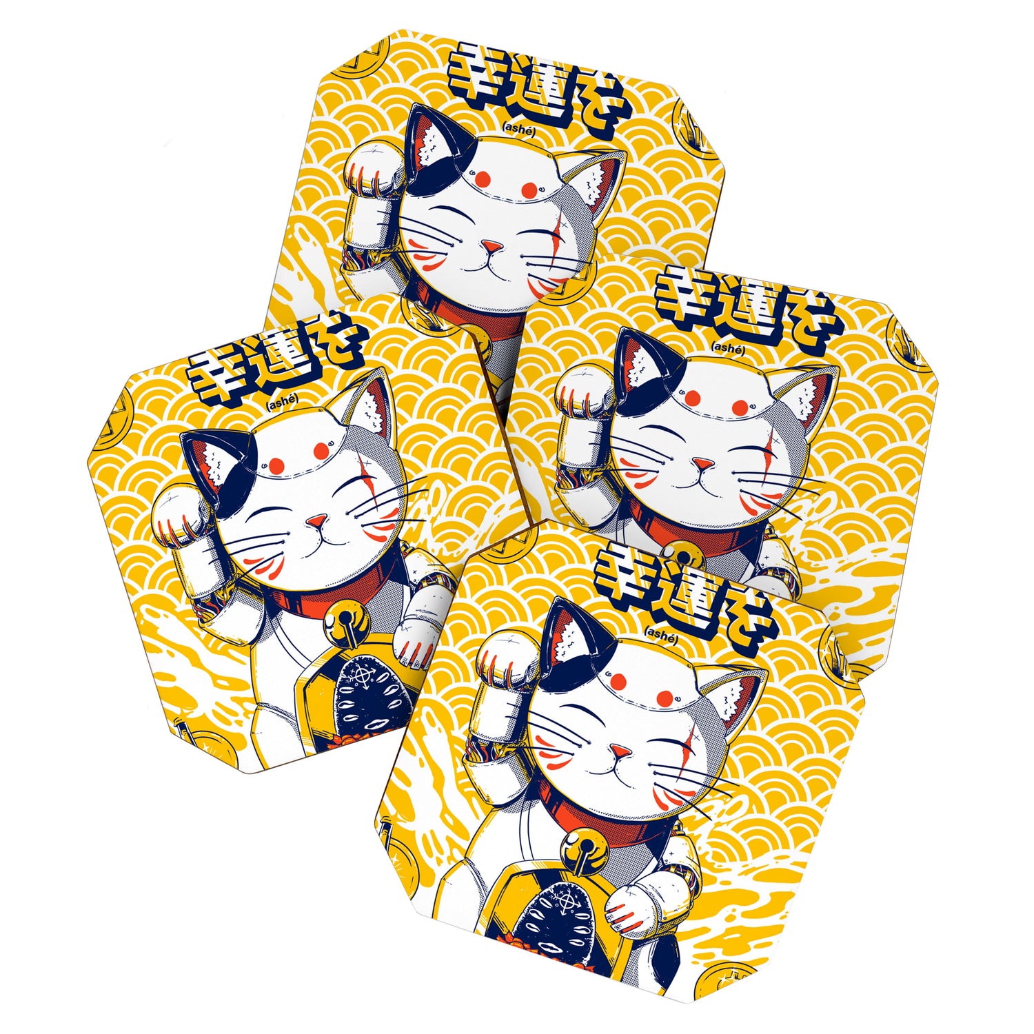 Mecha Manekineko Coaster Gallery Image 1
