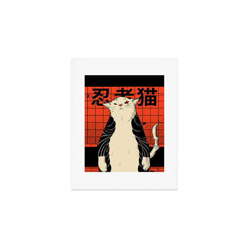 Neko ninja 2 Art Print Gallery Image 1