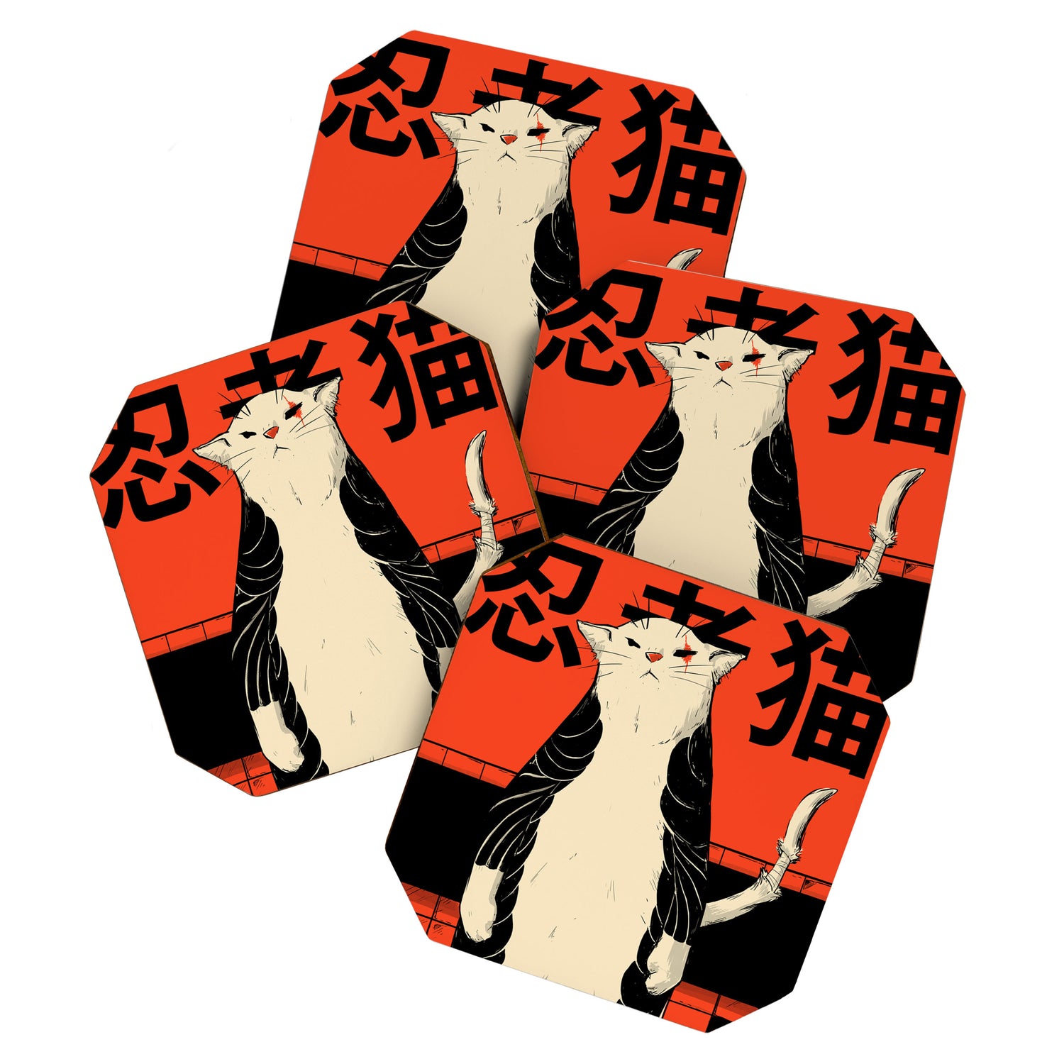 Neko ninja 2 Coaster Gallery Image 1