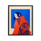Tiger jacket Framed Canvas Print Gallery Image 8