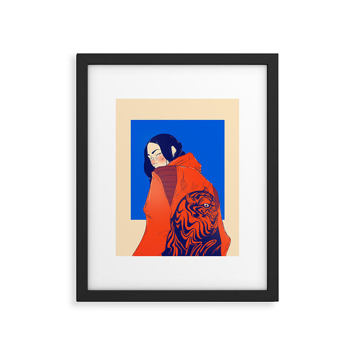 Tiger jacket Framed Art Print Gallery Image 1