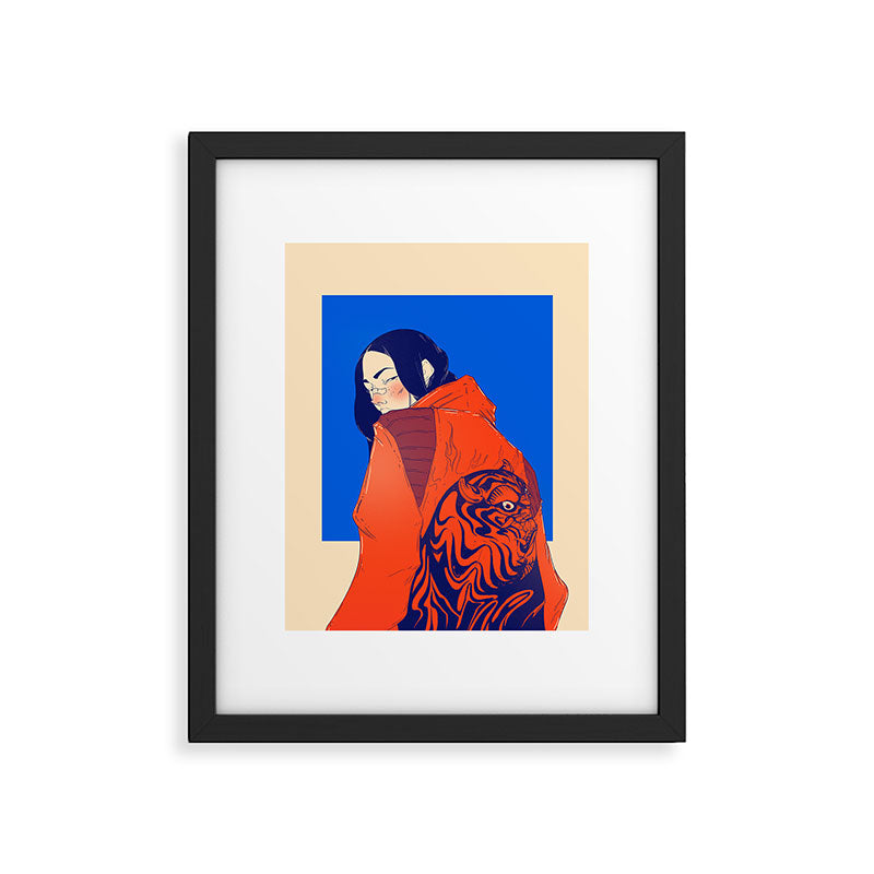 Tiger jacket Framed Art Print Gallery Image 6