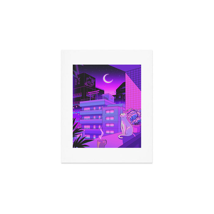 Under the Neon Moon Art Print Gallery Image 1