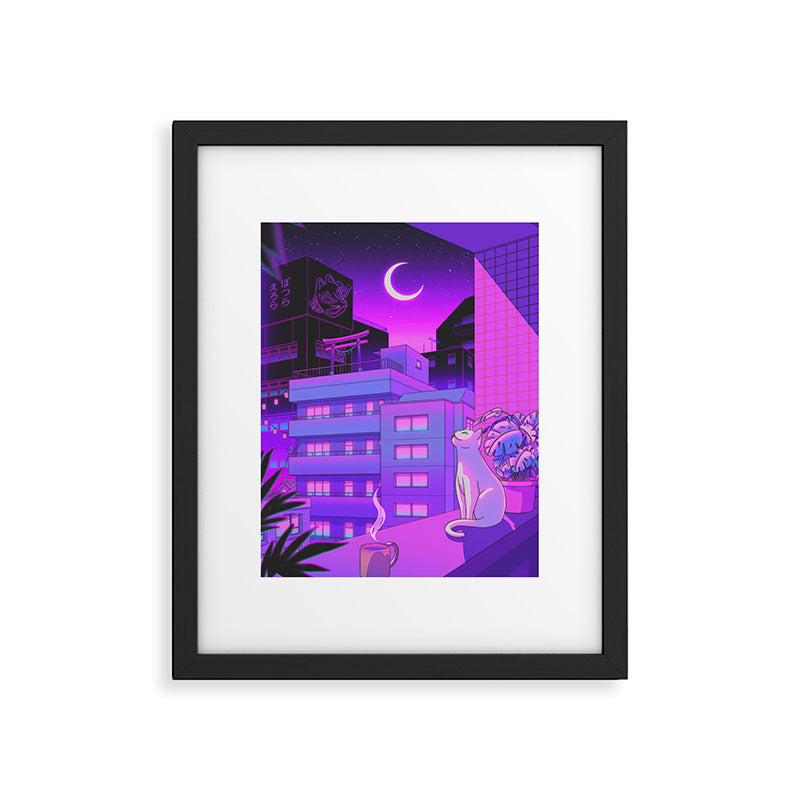 Under the Neon Moon Framed Art Print Gallery Image 5