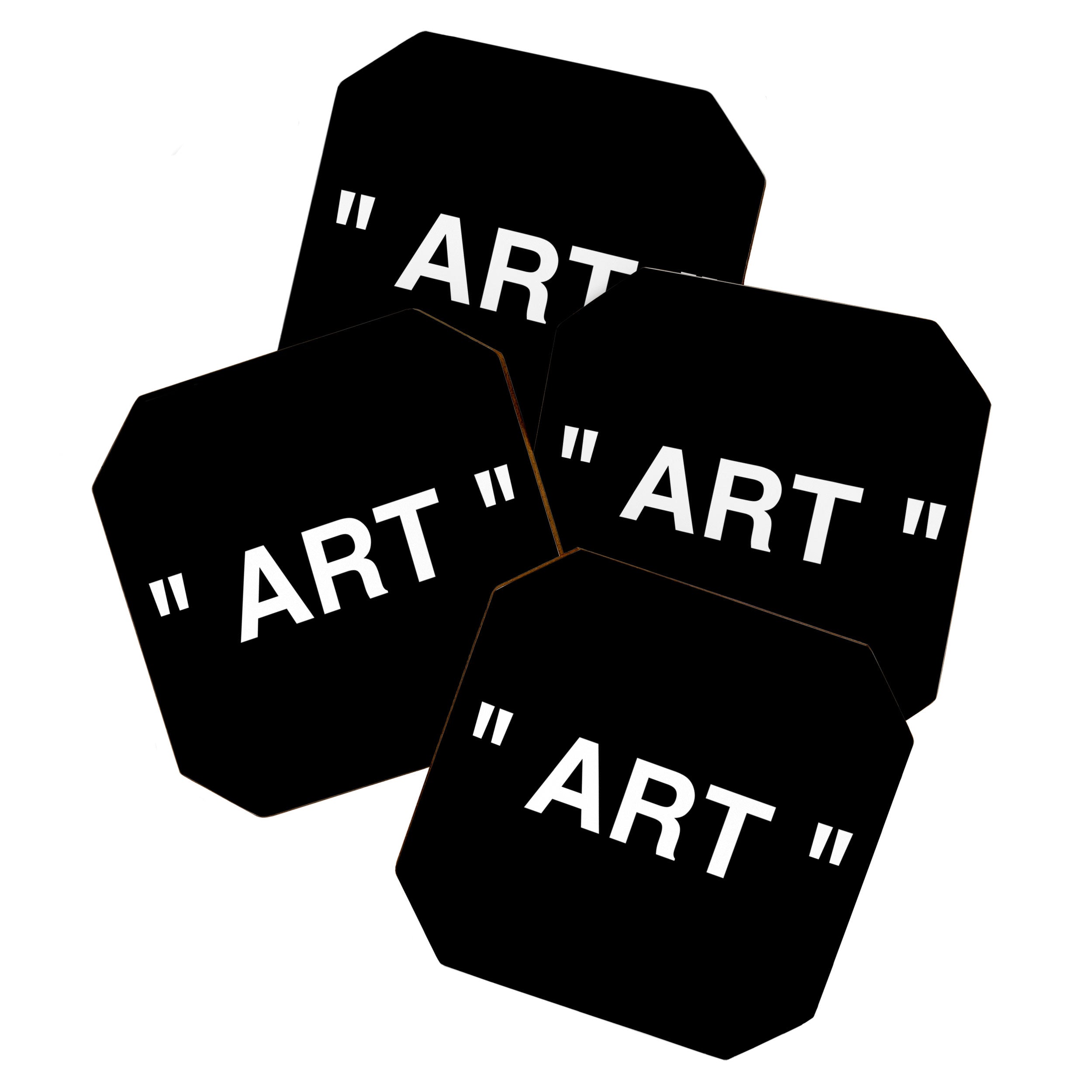 " Art " (Negative) Coaster Gallery Image 1