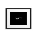 " Art " (Negative) Framed Art Print Gallery Image 5