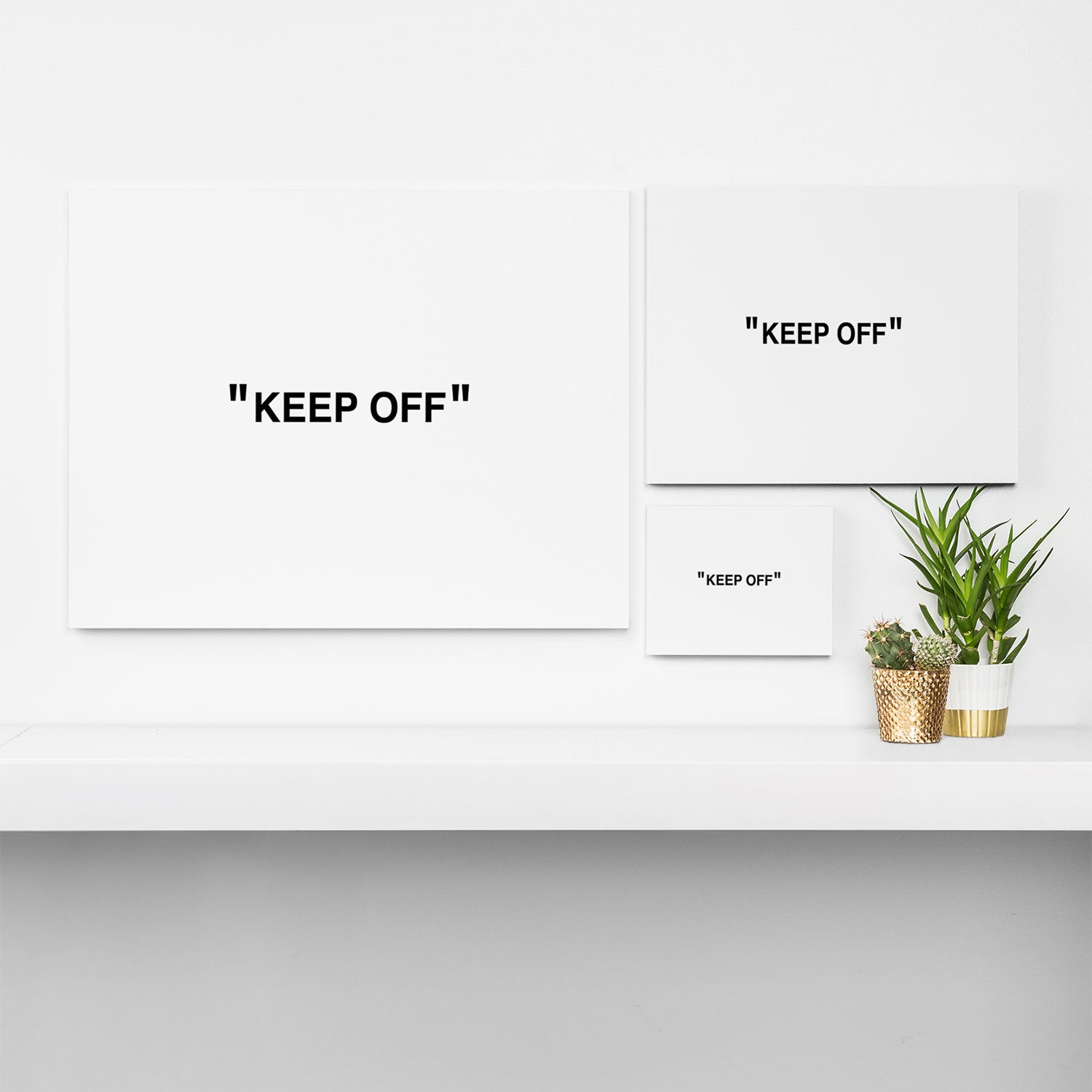 "KEEP OFF" Canvas Print Gallery Image 3