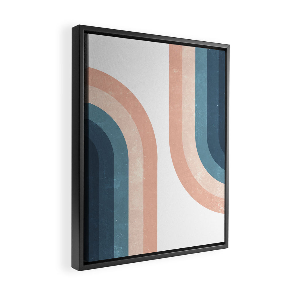 70s Rainbow Framed Canvas Print Gallery Image 2
