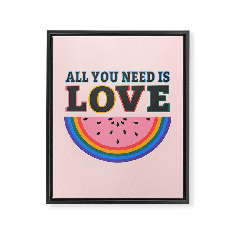All You Need is Love Framed Canvas Print Gallery Image 6
