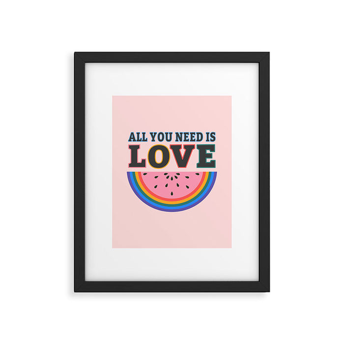 All You Need is Love Framed Art Print Gallery Image 1