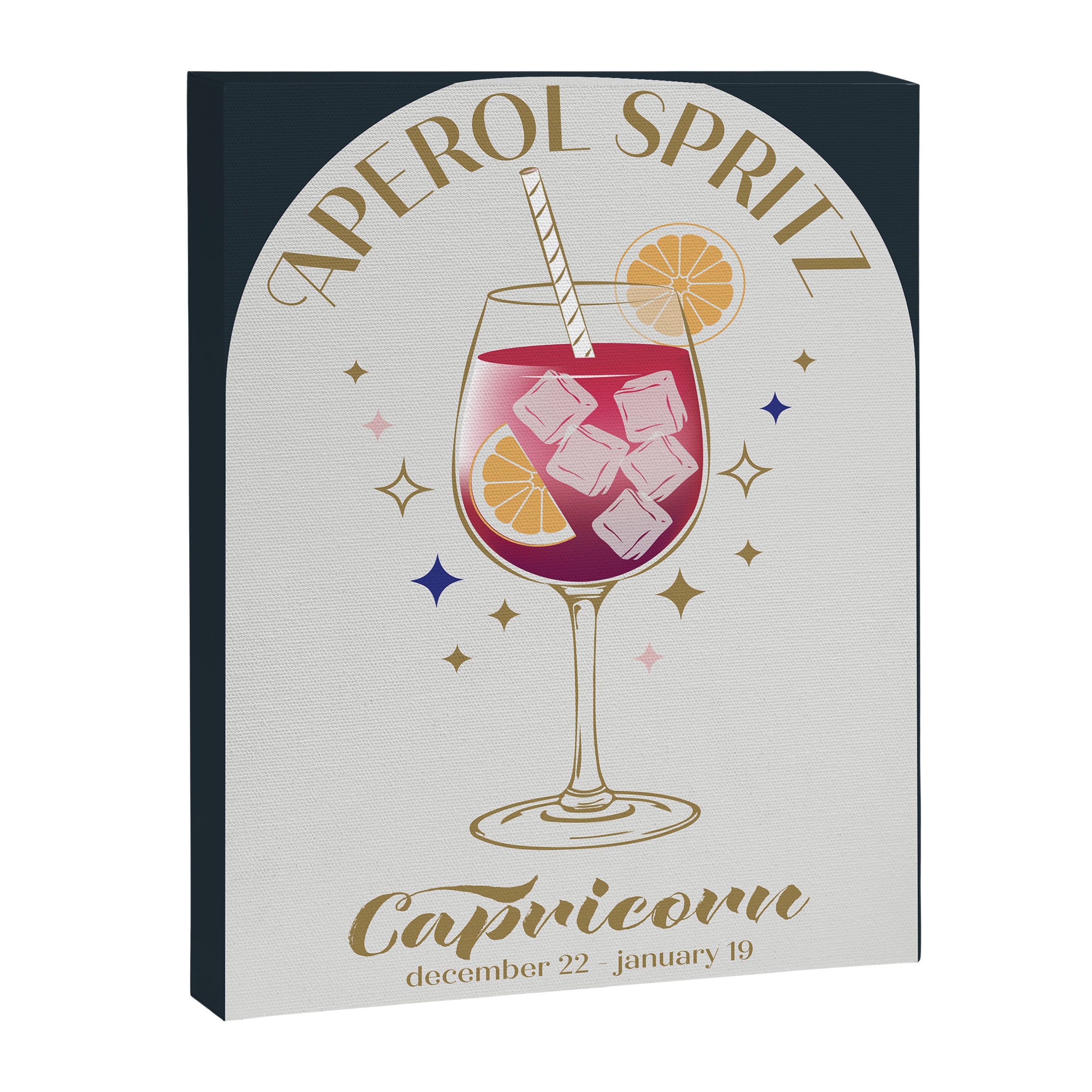  Aperol Spritz Cocktail Zodiac Sign Canvas Print Gallery Image 6