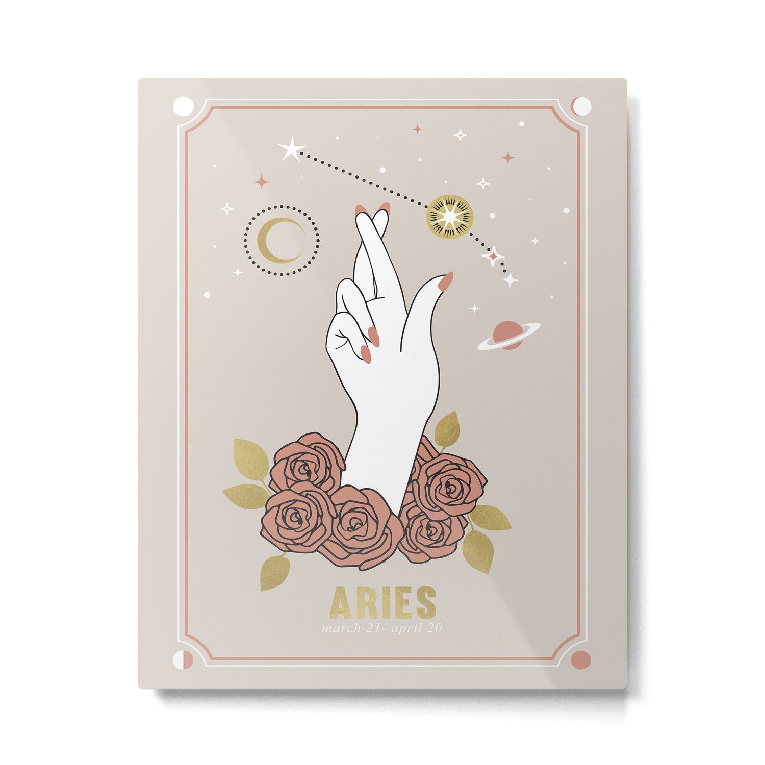 Aries Zodiac Series Metal Print Gallery Image 4