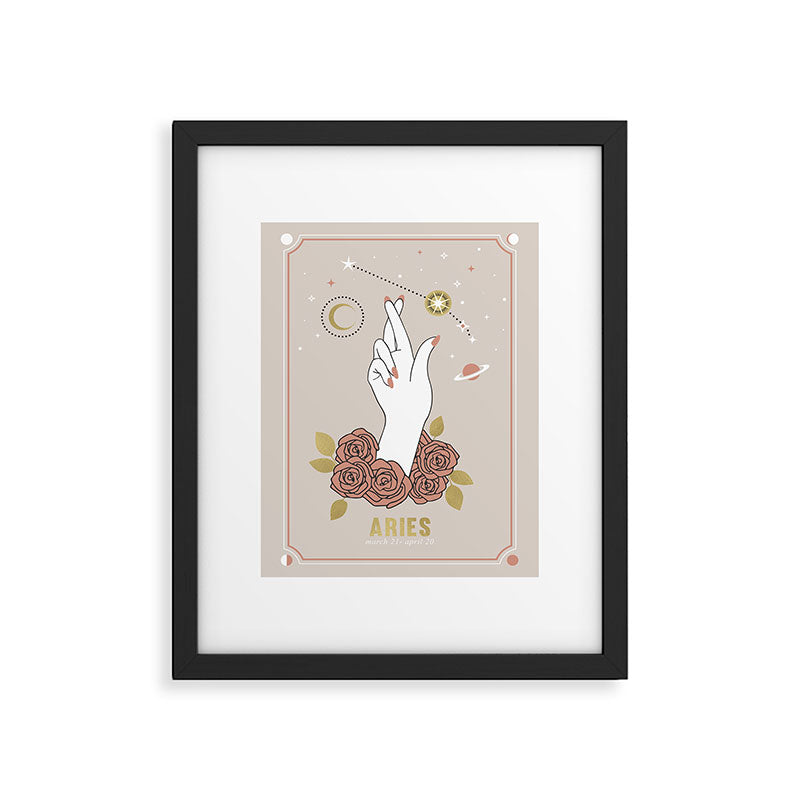 Aries Zodiac Series Framed Art Print Gallery Image 5