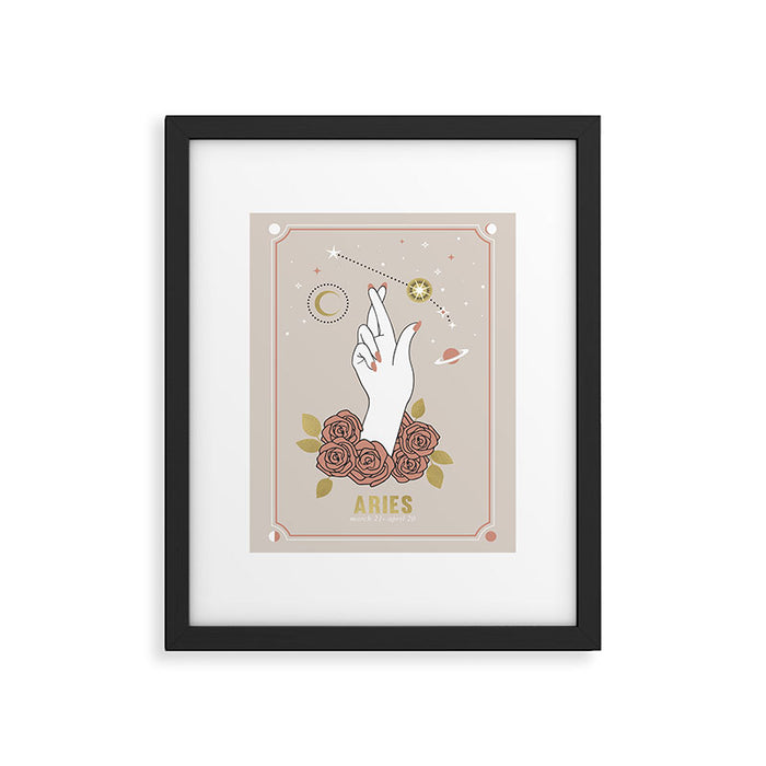 Aries Zodiac Series Framed Art Print Gallery Image 1