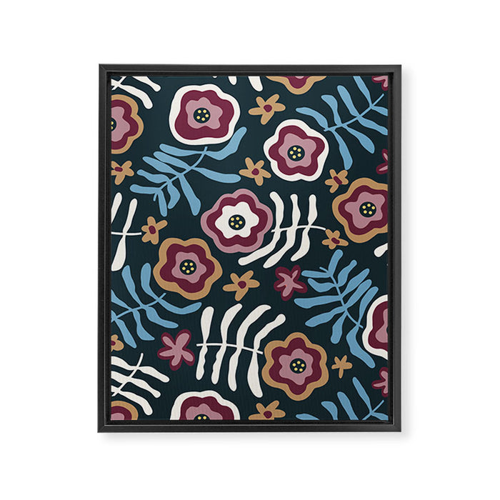 Artistic Floral Fantasy Framed Canvas Print Gallery Image 1