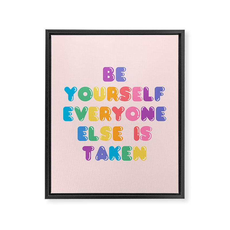 Be Always Yourself Framed Canvas Print Gallery Image 6