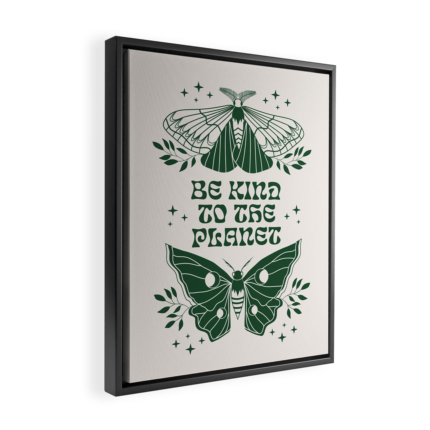 Be Kind to the Planet Framed Canvas Print Gallery Image 2