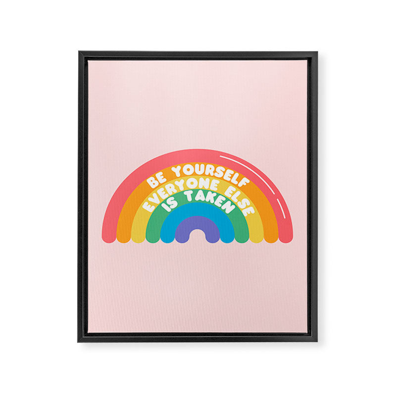Be Yourself Everyone Framed Canvas Print Gallery Image 6