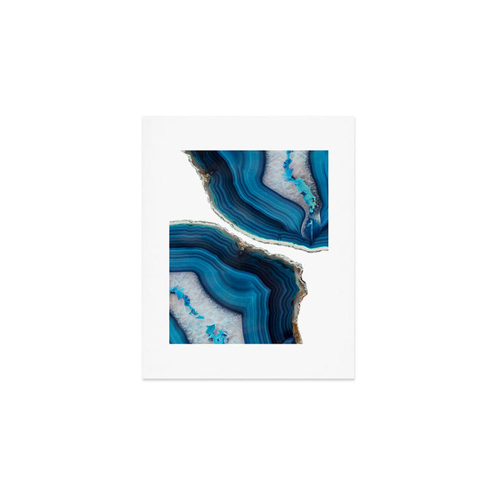 Blue Agate Art Print Gallery Image 1