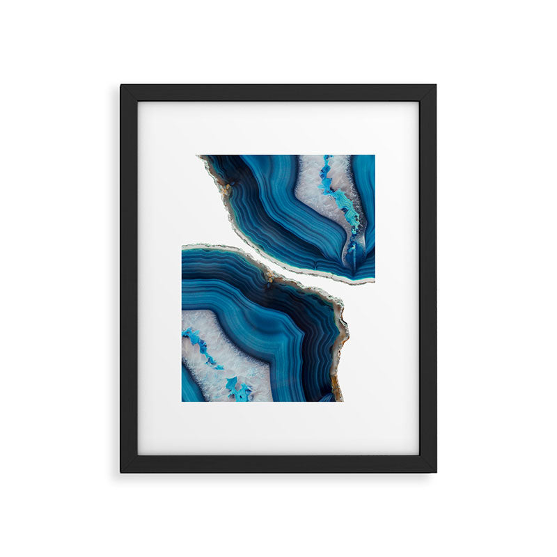 Blue Agate Framed Art Print Gallery Image 4