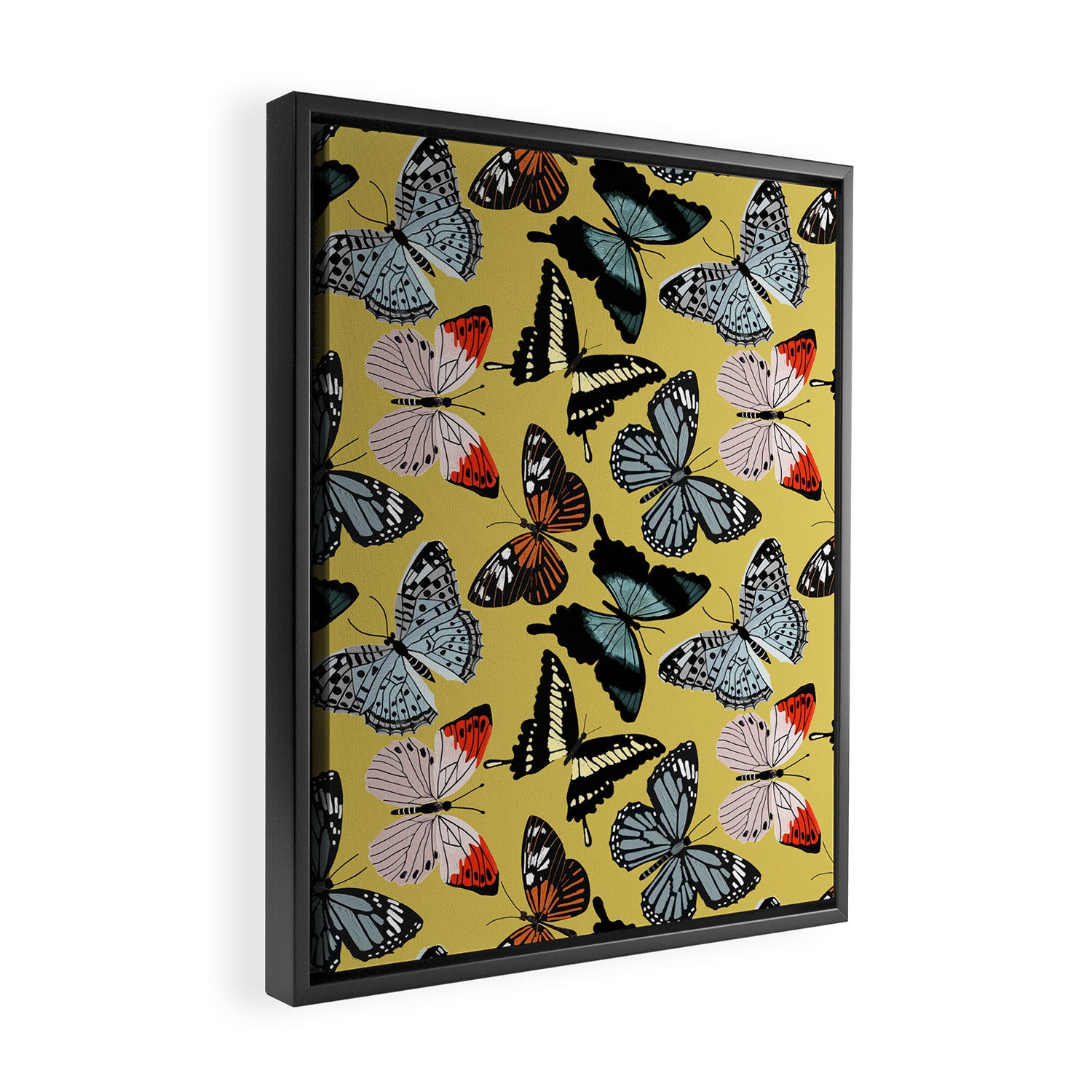 Boho Butterflies Framed Canvas Print Gallery Image 2
