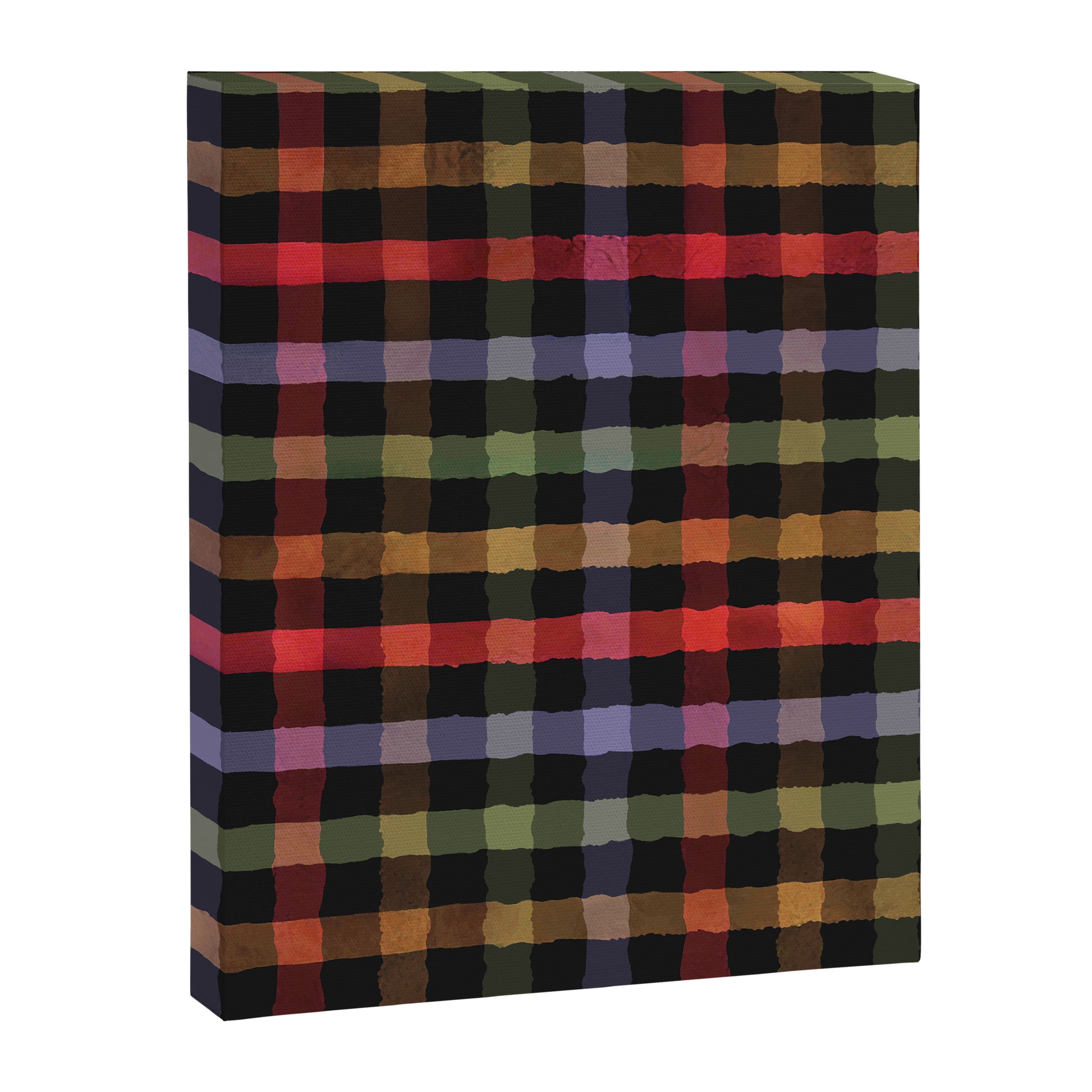 Boho Checkered Deep Palette Canvas Print Gallery Image 6