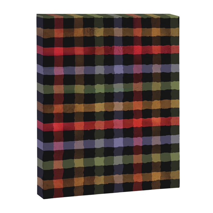 Boho Checkered Deep Palette Canvas Print Gallery Image 1
