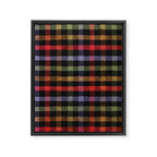 Boho Checkered Deep Palette Framed Canvas Print Gallery Image 6