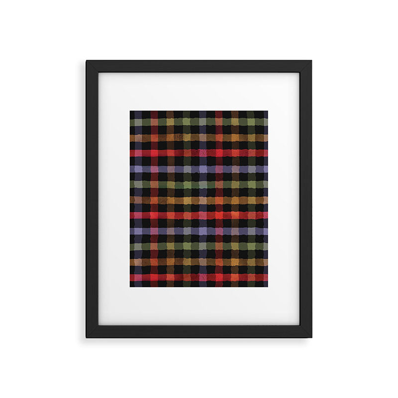Boho Checkered Deep Palette Framed Art Print Gallery Image 5