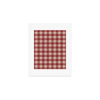 Bordeaux Checkered Theme Art Print Gallery Image 1