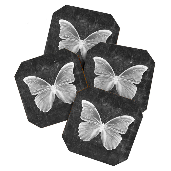 Butterfly in Black Coaster Gallery Image 1