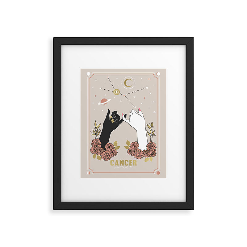 Cancer Zodiac Series Framed Art Print Gallery Image 5