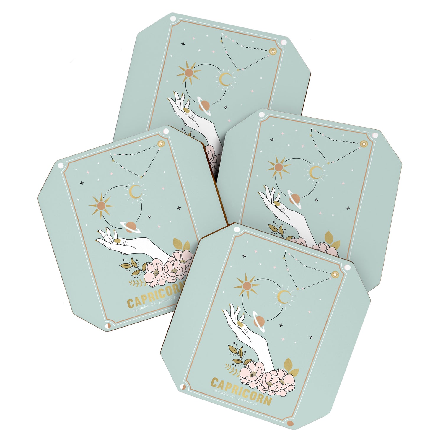 Capricorn Zodiac Series Coaster Gallery Image 1