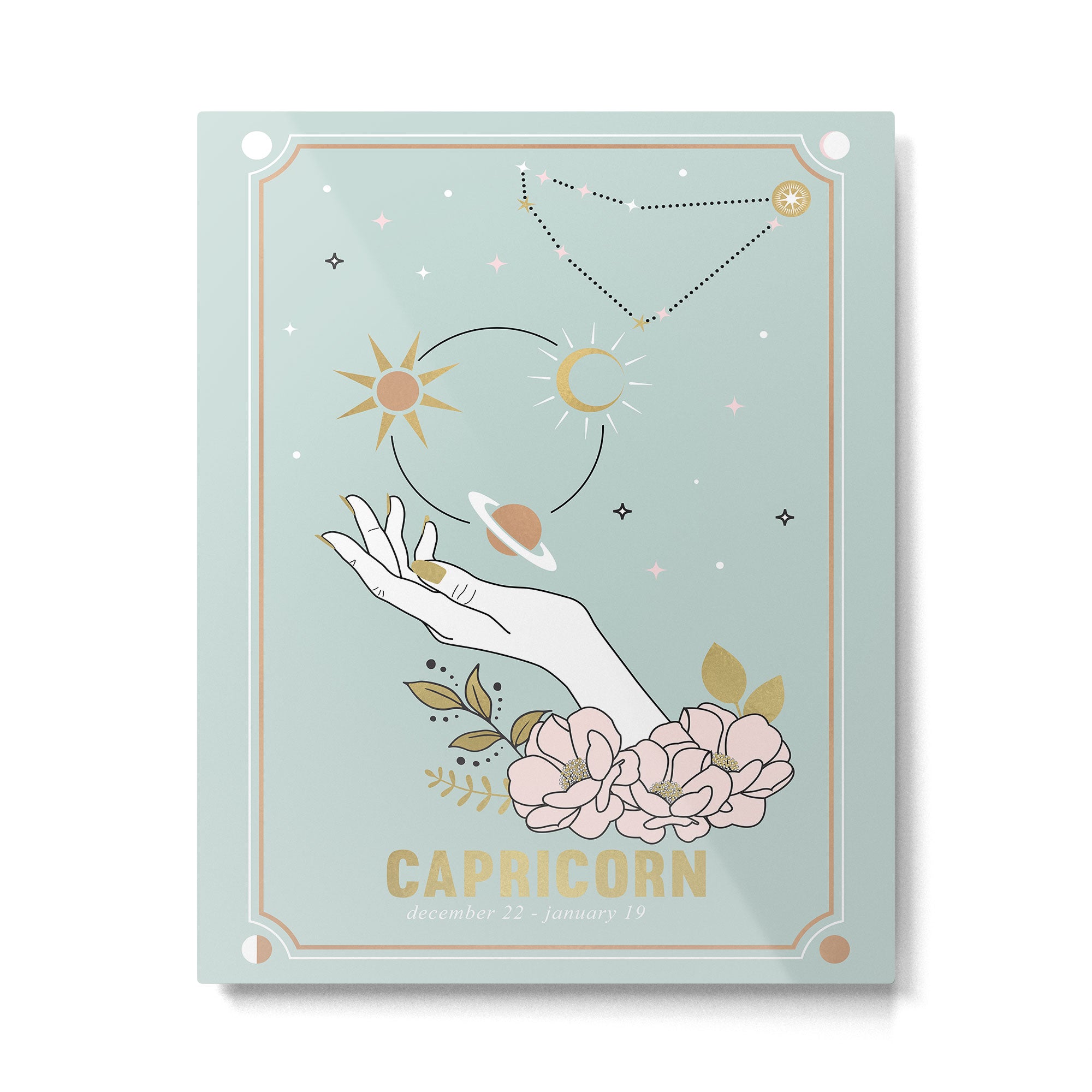 Capricorn Zodiac Series Metal Print Gallery Image 4