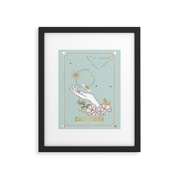 Capricorn Zodiac Series Framed Art Print Gallery Image 1