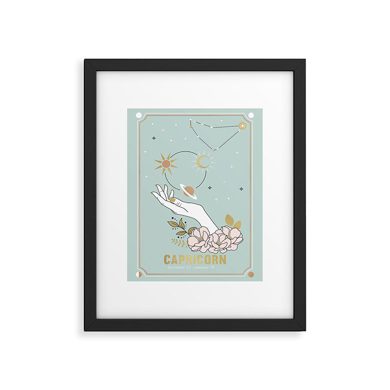 Capricorn Zodiac Series Framed Art Print Gallery Image 4