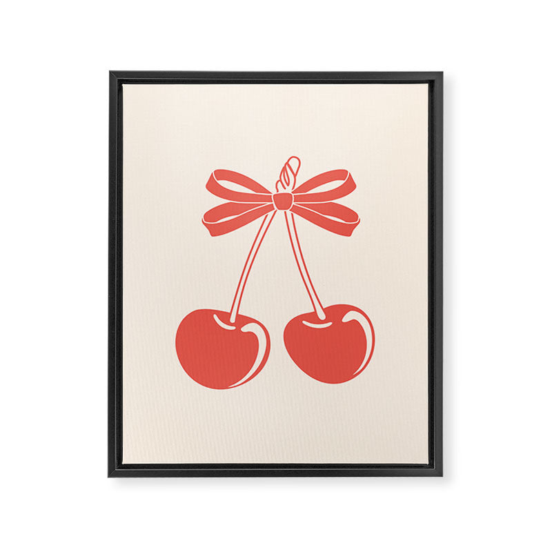Cherry Bow Delight Framed Canvas Print Gallery Image 6