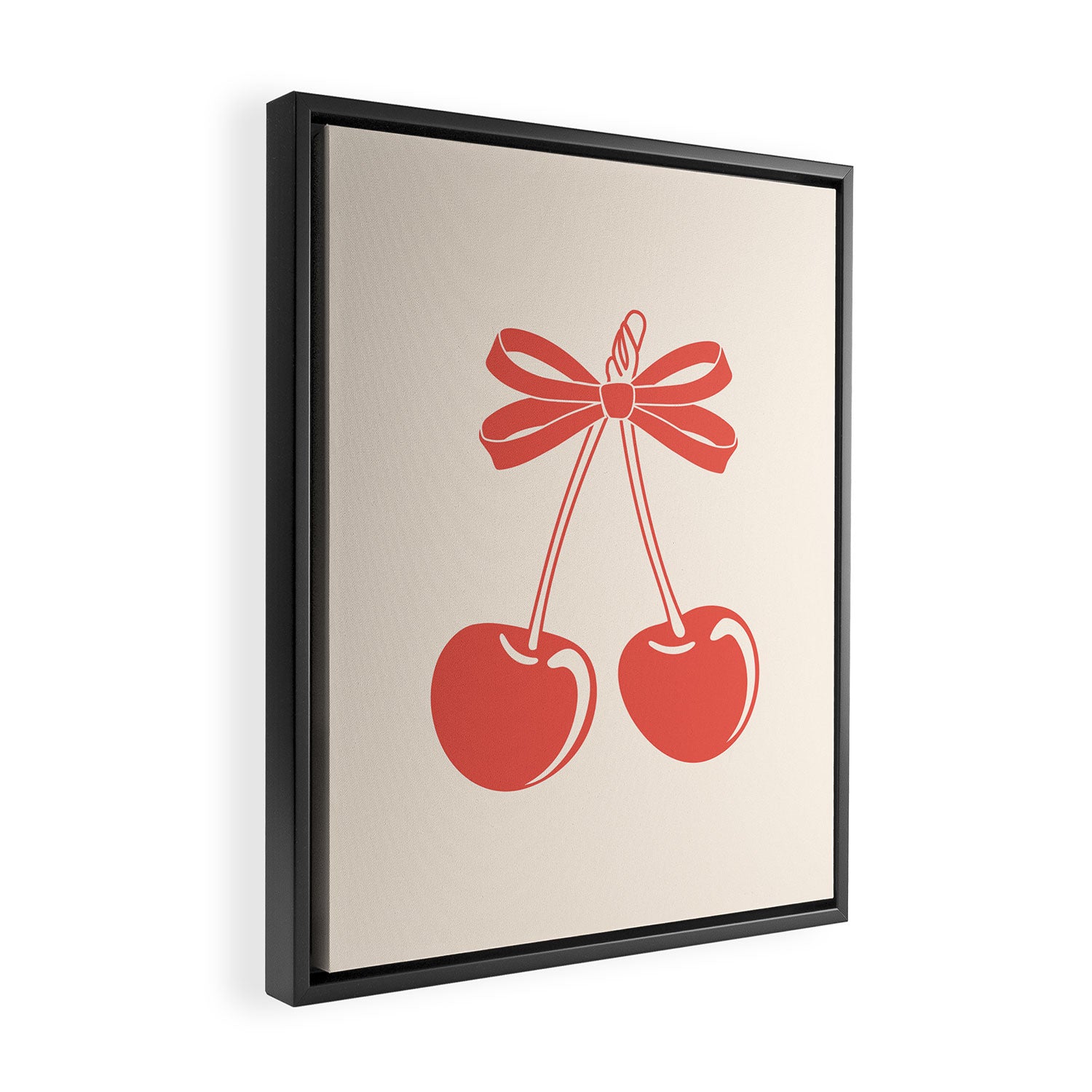 Cherry Bow Delight Framed Canvas Print Gallery Image 2