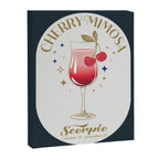 Cherry Mimosa Cocktail Zodiac Sign Canvas Print Gallery Image 8