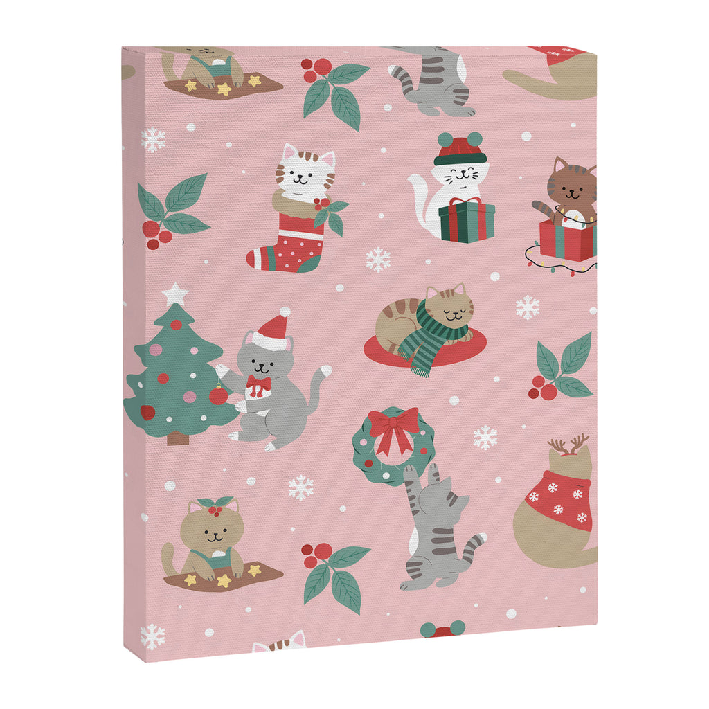 Christmas Festive Cute Holiday Kittens Canvas Print Gallery Image 6
