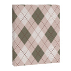 Classic Argyle Pattern Sage and Baby Pink Canvas Print Gallery Image 6