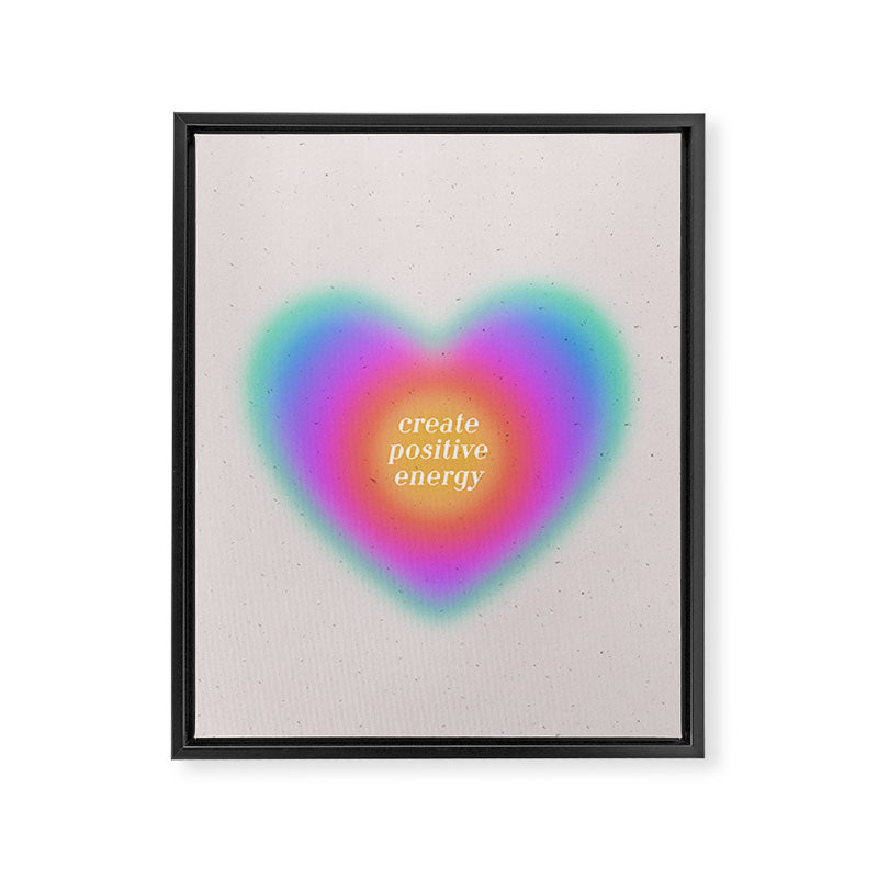Create Positive Energy Framed Canvas Print Gallery Image 6